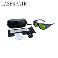 Lunettes de sécurité laser CE EN207 755nm 808nm 980nm 1064nm OD7+ pour la protection des yeux contre les lasers Alexandrite, Diode et ND:YAG