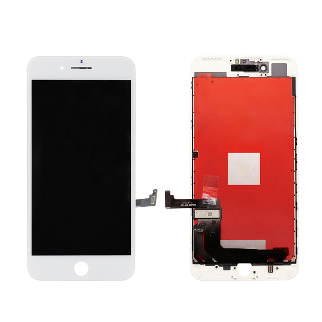 For High Quality Pantalla Lcd Screen for iPhone 7 Plus White Lcd Display Touch Screen Digitizer Assembly with Frame Replacement