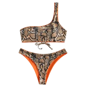 Cikini Fashion Snake print bikini two picec sexy Swimsuit