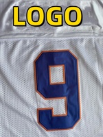 Personnalisé 100% Polyester À La Mode Sublimation Vierge Lumière Conseil Broderie Lâche Sports Football Américain Jersey