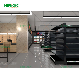 Estanterías de Acero Negras para Supermercados, Góndolas de Exhibición para Tiendas de Abarrotes y Comercios - Product Image 2