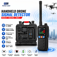 Gotaclaad Langlebiger Handheld FPV-Drohnen-Detektor Vollband 70MHz-6.2GHz Fernsteuerung Videoübertragungserfassung Sicherheit