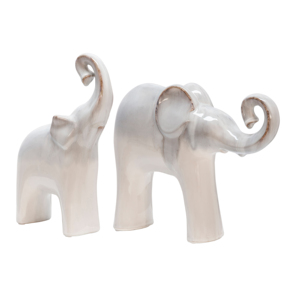Estatua de elefante de cerámica para decoración del hogar, baño, oficina, sala de estar, adorno escultural - Product Image 5