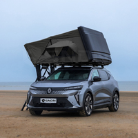 Carpa de Techo Rígida de Lona con Carcasa de ABS para Vehículos 4x4, Apertura Lateral, para Campamento al Aire Libre, Cuatro Estaciones, Gran Espacio, Ligera, para 4 Personas