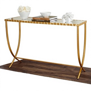 Premium Quality Eco-Friendly Metal Mirror <b>Console</b> <b>Table</b> Modern Design Rectangular Shape Living Room Furniture Manufactured India - Product Image 1