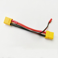 Câble adaptateur XT30 vers XT60, connecteur convertisseur en silicone 14AWG pour chargeur de batterie
