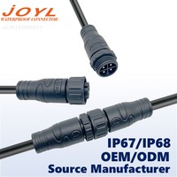 Connecteur de câble étanche JOYL M16 4 broches 15A 250V large plage de température pour encodeur de servomoteur industriel et applications robotiques