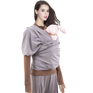 Imbracatura per neonati avvolgente a mani libere marsupio elastico avvolgente per neonato cinghie per neonato da neonato a bambino imbracatura per neonato - Product Image 5