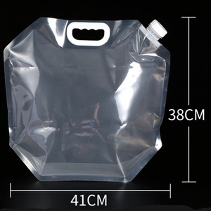 Sans fuite <span class=keywords><strong>Camping</strong></span> Pliable 5L 10L Jerry Can Pliable Portable En Plastique PE Sac De Rangement Conteneur Réservoir D'eau avec Robinet - Product Image 2