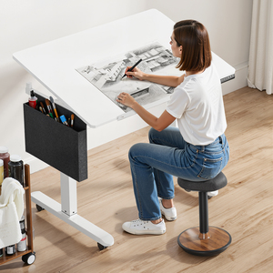 Điện hiện đại bền đứng bàn khô-xóa bảng trắng Top Chiều cao có thể điều chỉnh soạn thảo bảng bánh xe lưu trữ Bag Đối với trang chủ - Product Image 6