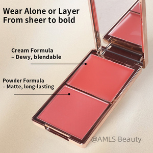 Cosmétique Haute Pigment Visage Maquillage Blush Crème Marque Privée Blush Étanche À La Sueur Blush En Gros 2 en 1 blush poudre - Product Image 2