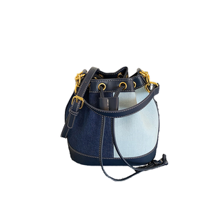 Wholesale New Fashion Luxury <b>Handbags</b> for Women Portable Open Closure Cotton Lining PU Leather Bucket Bags - Product Image 4