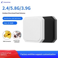 Antenne plate directionnelle 2.4G/5.8G Wifi à gain élevé 18dBi, amplificateur de signal pour pont AP et station de base