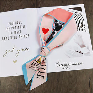 Mới Nhất Túi Khăn Động Vật In Lụa Khăn Phụ Nữ Túi Nhỏ Băng Thời Trang Nữ Tóc Băng Thời Trang Túi Xách Skinny - Product Image 4