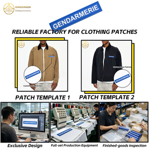 XINGXINDA Patch <span class=keywords><strong>en</strong></span> silicone PVC 3D personnalisé <span class=keywords><strong>GENDARMERIE</strong></span>, thermocollant et à coudre pour chapeaux et vêtements, lavable - Product Image 6