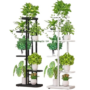 Metall-Pflanzenständer mit Mehrfach-Blumentopfhalter, Innen- und Außen-Pflanzenregal für Garten, Wohnzimmer, Balkon - Product Image 2