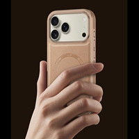 Étui en cuir à cadre souple de placage d'affaires de luxe pour iPhone 17/17 Air/ 17 Pro Max couverture antichoc de Charge sans fil magnétique
