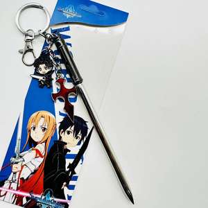 جديد تأثيري المجوهرات أنيمي ساو السيف الفن على الانترنت المفاتيح سلاح المفاتيح سلسلة المفاتيح - Product Image 3