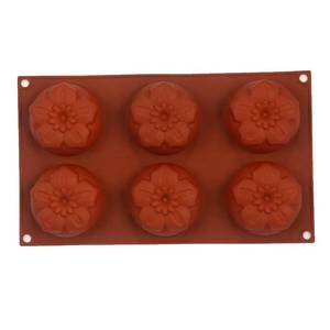 6-Cavity Non-Stick 3D Number Shape <b>Silicone</b> Mold Sustainable Cake <b>Tool</b> for Making Chocolates Soaps Candies Cakes Candles - Product Image 2