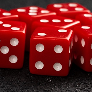 Faccub Bán Buôn Acrylic 16Mm D6 Dice Với Màu Đỏ Rắn Và Trắng Chấm Cho Bàn Và Casino Trò Chơi - Product Image 5