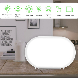 Lampu terapi siang hari suasana hati 10000 Lux bebas UV berkedip bebas sinar matahari untuk rumah efektif untuk perawatan depresi musiman musim dingin - Product Image 6