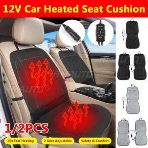 Coussin chauffant double siège en coton 12V pour voiture, chauffe-siège électrique hiver, housse chauffante domestique, tapis chauffant pour voitures - Product Image 1