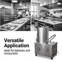 Mélangeur à pâte vertical en acier inoxydable 304 de qualité alimentaire avec couvercle de sécurité, moteur, capacité de 400 kg/h, machine automatique de remuage de la farine pour