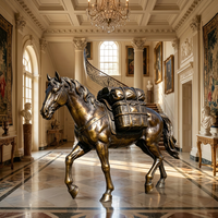 Figurine de cheval en bronze artisanale - Taille personnalisable, patine et socle gravé, sculpture en bronze
