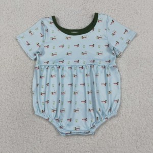 Prêt à expédier : Barboteuses pour bébés filles, mignonnes, style western, colorées, à rayures, boutonnées et à volants - Product Image 6