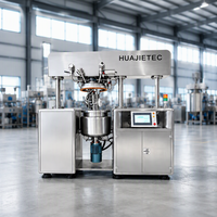 Machine à émulsifier, homogénéiser et mélanger sous vide HUAJIETEC pour produits alimentaires, mayonnaise, miel, dentifrice et crème, avec chauffage électrique