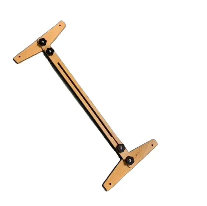 Outil de gabarit de bande de roulement d'escalier-règle de mesure en bois Durable réglable outil de mesure de gabarit de bande de roulement d'escalier