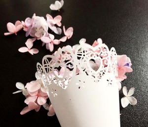 50 Coni <span class=keywords><strong>Portaconfetti</strong></span> per Matrimonio, Coni di Carta con Motivo Floreale, Porta Petali di Rosa per Piccoli Bouquet, Caramelle, Feste di Matrimonio - Product Image 5