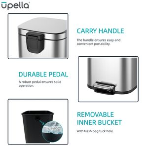 حمام أبيض مصنوع خصيصًا بسعة 30 لتر مع دواسة قدم - Product Image 3