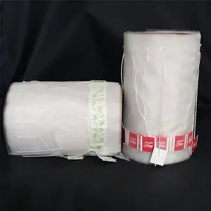 hot sale heat seal 15*20cm nylon tea bag filter paper roll with drawstring