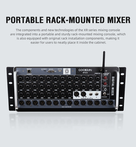 Asf32 grey âm thanh mixer 32 kênh chuyên nghiệp kỹ thuật số Mixer âm thanh mixer Rack với Ear Giá - Product Image 4