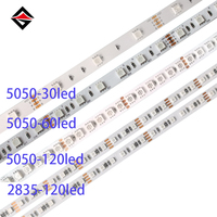 Lampu Strip Led Linear Rgbcct Rgb Rgbww Super terang 5 in 1 120 Led 10mm Pcb 5050 Chip Led tahan air