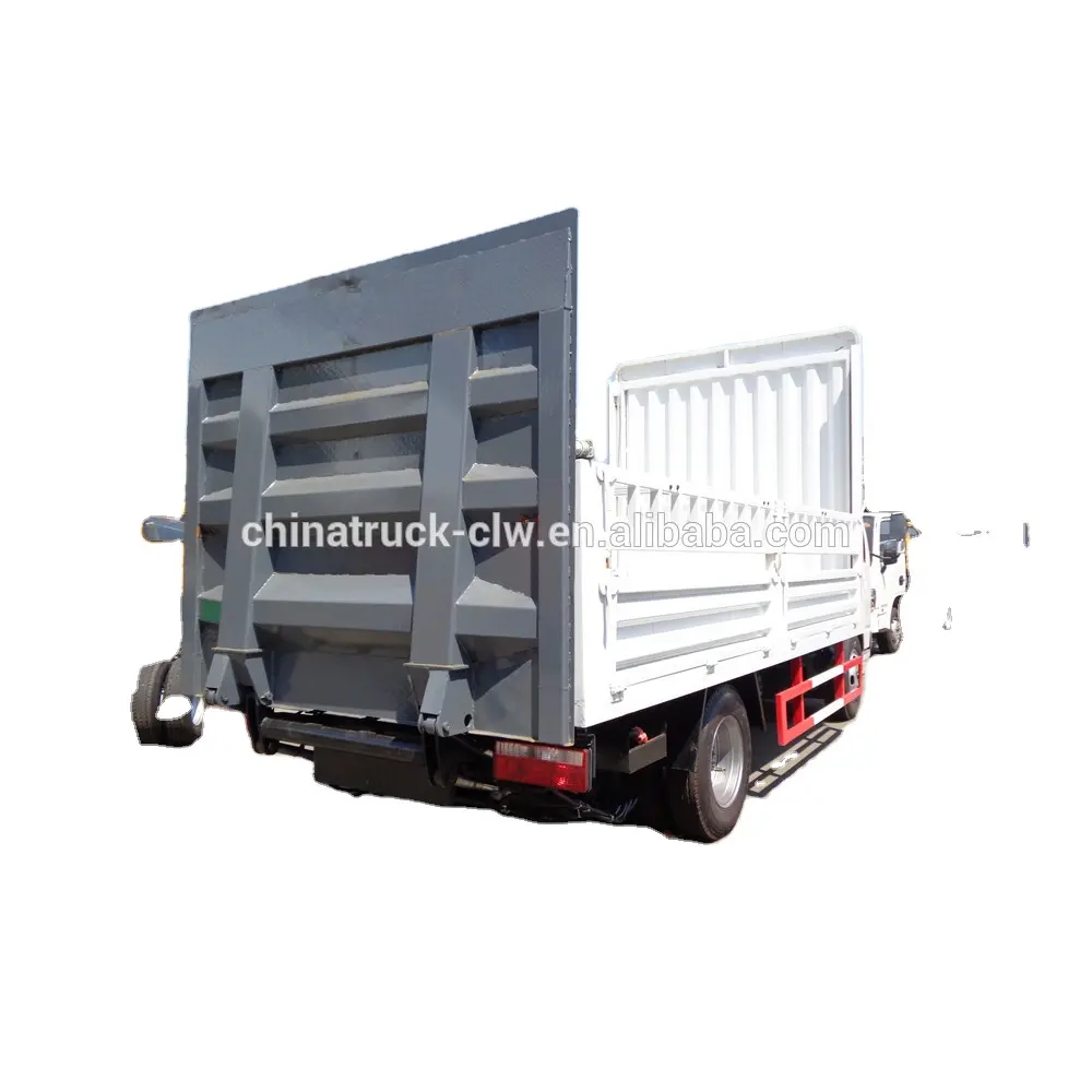 شنت الخلفية الهيدروليكية رفع الذيل لوحة صغيرة Dongfeng سياج شاحنة بضائع صغيرة 3 طن شاحنة بضائع شاحنة توصيل للبيع