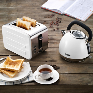 Yongkeng New Household Appliances Wood Handle Blue 360 Degree Rotational Base Electric <b>Kettle</b> <b>and</b> <b>Toaster</b> Set - Product Image 3