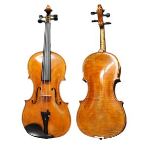 Violon Guarneri Del <span class=keywords><strong>Gesu</strong></span> 1743, copie Cannone, son avancé et exceptionnel, dos flammé, avec archet et étui en IPE. - Product Image 2