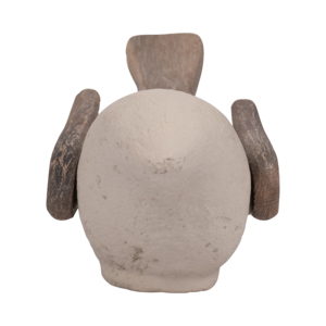 Scultura di Uccello Minimalista in Ceramica con Accenti in Legno, Decorazione per Casa, Ufficio, Scaffale, Bagno - Product Image 3