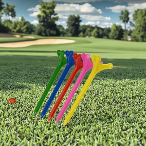 Tee de Golf Atomic de 80 mm, Plástico Duradero, Baja Resistencia, Diseño Simple y Moderno, Múltiples Colores, Ecológico, Logotipo Personalizable, Modelo HYT-35 - Product Image 1