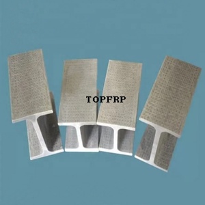 วัสดุคอมโพสิตความแข็งแรงสูง โปรไฟล์ FRP แบบพัลทรูชั่น คาน FRP รูปตัวไอ - Product Image 1