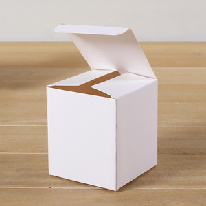 Cosméticos en blanco Tarjeta blanca pura caja de papel producto de maquillaje general embalaje caja blanca embalaje cajas negras blancas sin impresión - Product Image 1