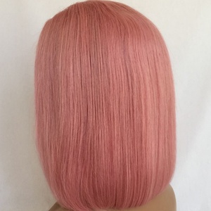 Peluca de Cabello Humano Barata con Frente de Encaje y Cabello de Bebé, Peluca Ombre Rosa con Frente de Encaje, Cabello con Cutícula Alineada - Product Image 2