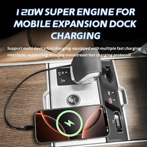 2023-2025 Car Modification Car <b>Charger</b> Wired Fast Charging Docking Station Suitable for Range Rover Executive Edition - Product Image 2