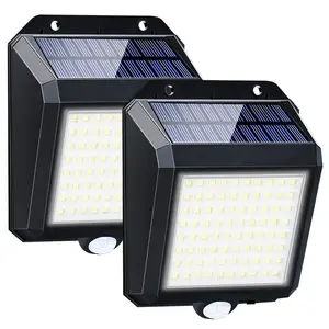 Wholesale Custom Waterproof Lithium Battery Solar Wall Light With Motion Sensor 100leds Solar Led Wall Light With Sensors