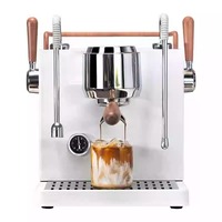 Machine à expresso à double pompe haute puissance et triple chaudière, idéale pour les cafés commerciaux