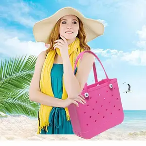 Factory direct price Wholesale Outdoor EVA Camping Simply Southern Bogg Beach Bag,Bogg Printing Bag Silicone Beach