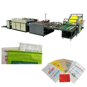 Plastic PP Cement Bag Sack Heat Cutting Sewing Printing Making Machine Wheat Bag Production Line