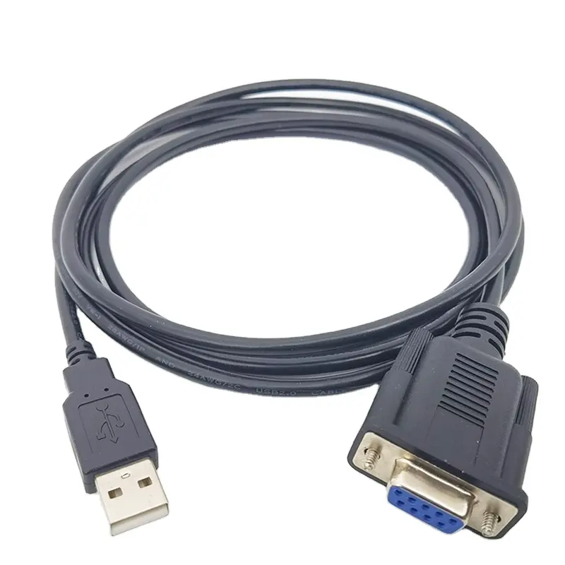 Rs232 Db9 Female To Usb 2.0 Female Serial Cable Db9 9pin Rs232 Male To Female Extender Uart Ttl Serial Cable